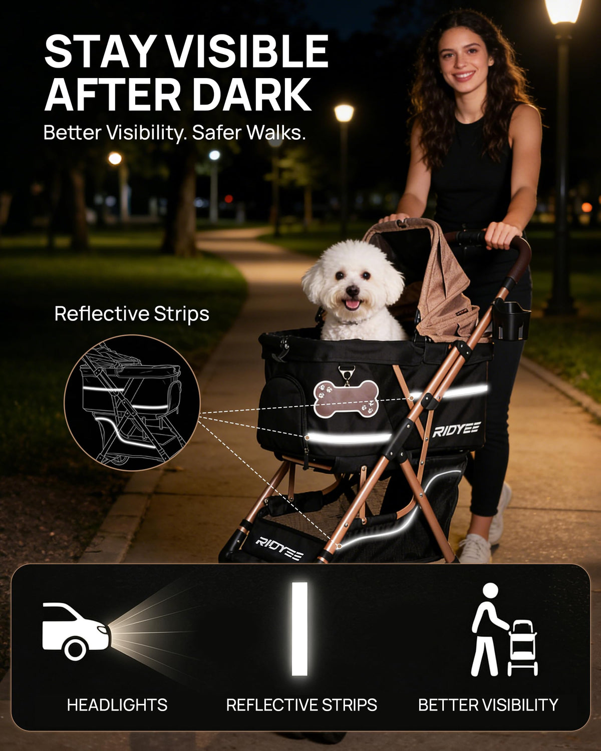 Foldable Dog Stroller B24557
