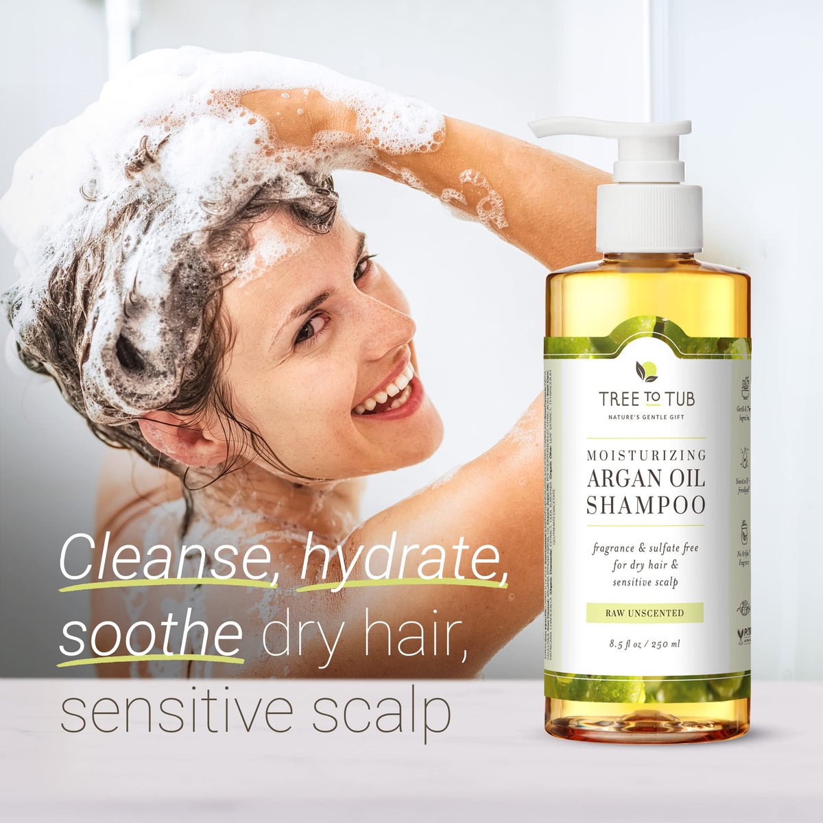 Fragrance Free Shampoo and Argan Oil Conditioner Z920