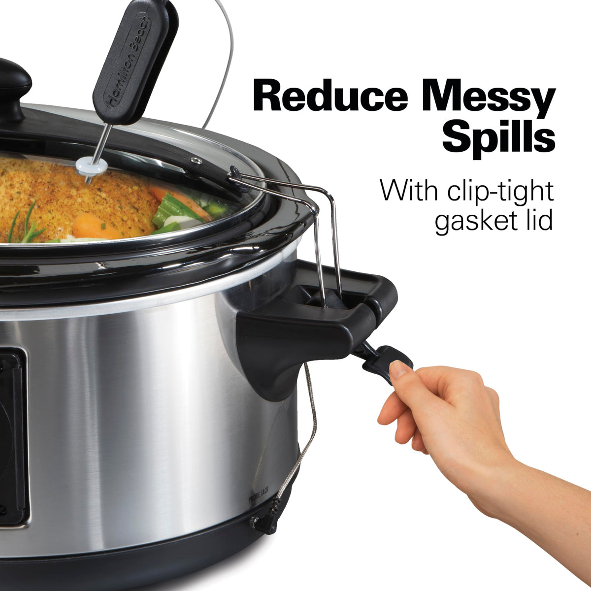 Portable 6 Quart Programmable Slow Cooker J8055