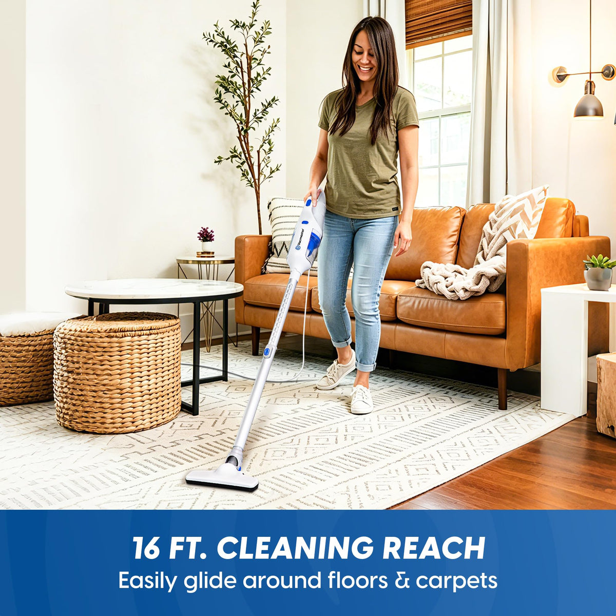 Corded Stick Vacuum Cleaner 2 in 1 P528