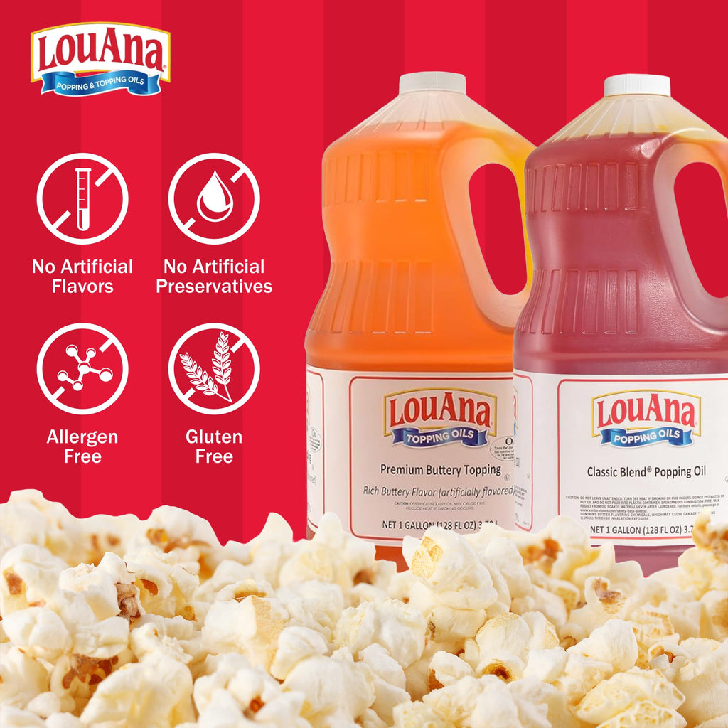 Buttery Popcorn Topping Oil 1 Gallon Jug H635