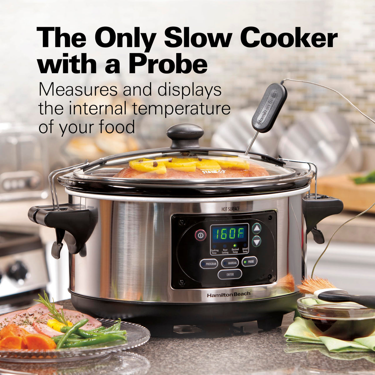 Portable 6 Quart Programmable Slow Cooker J8055