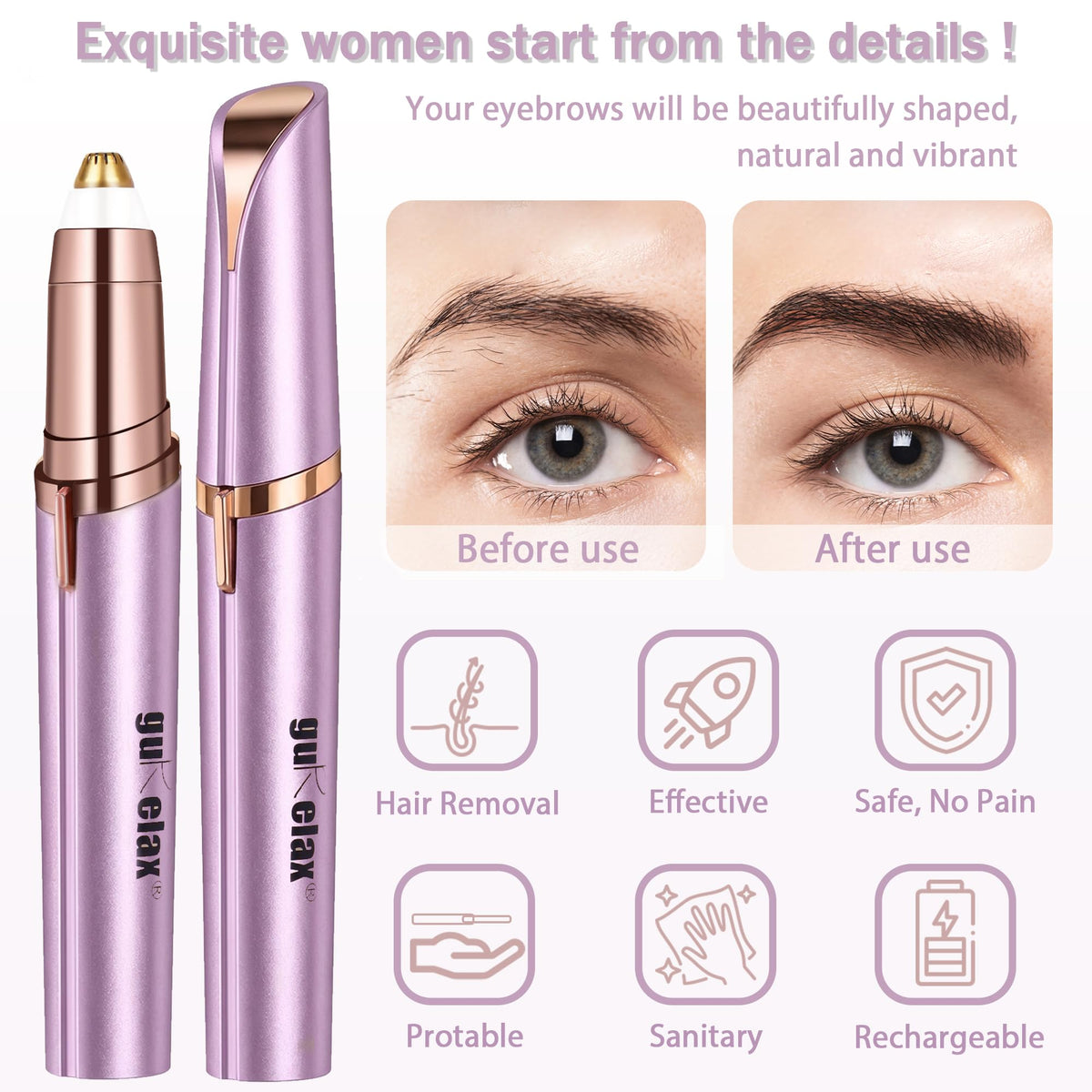 Rechargeable Electric Eyebrow Trimmer Q990359