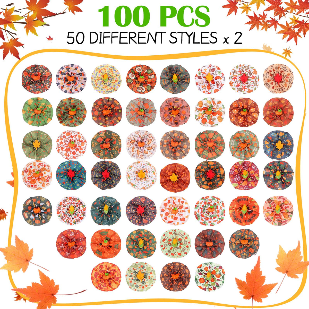 100 Pcs Dog Collar Flower Bows P208033