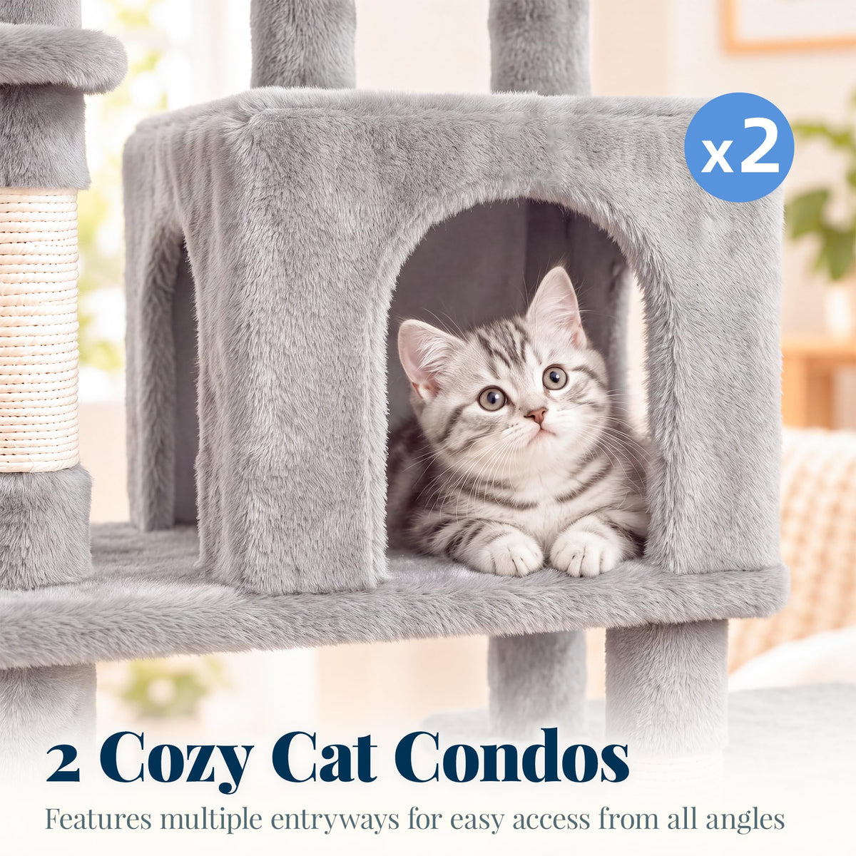 Cat Tree Tower with 3 Platforms Z912252