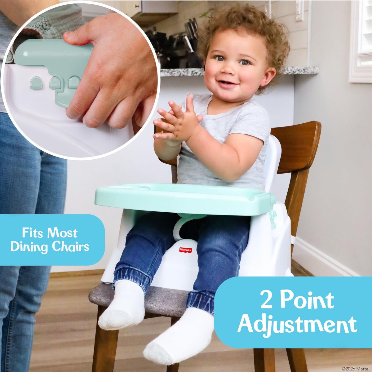 Adjustable Booster Seat with Safety Straps K950
