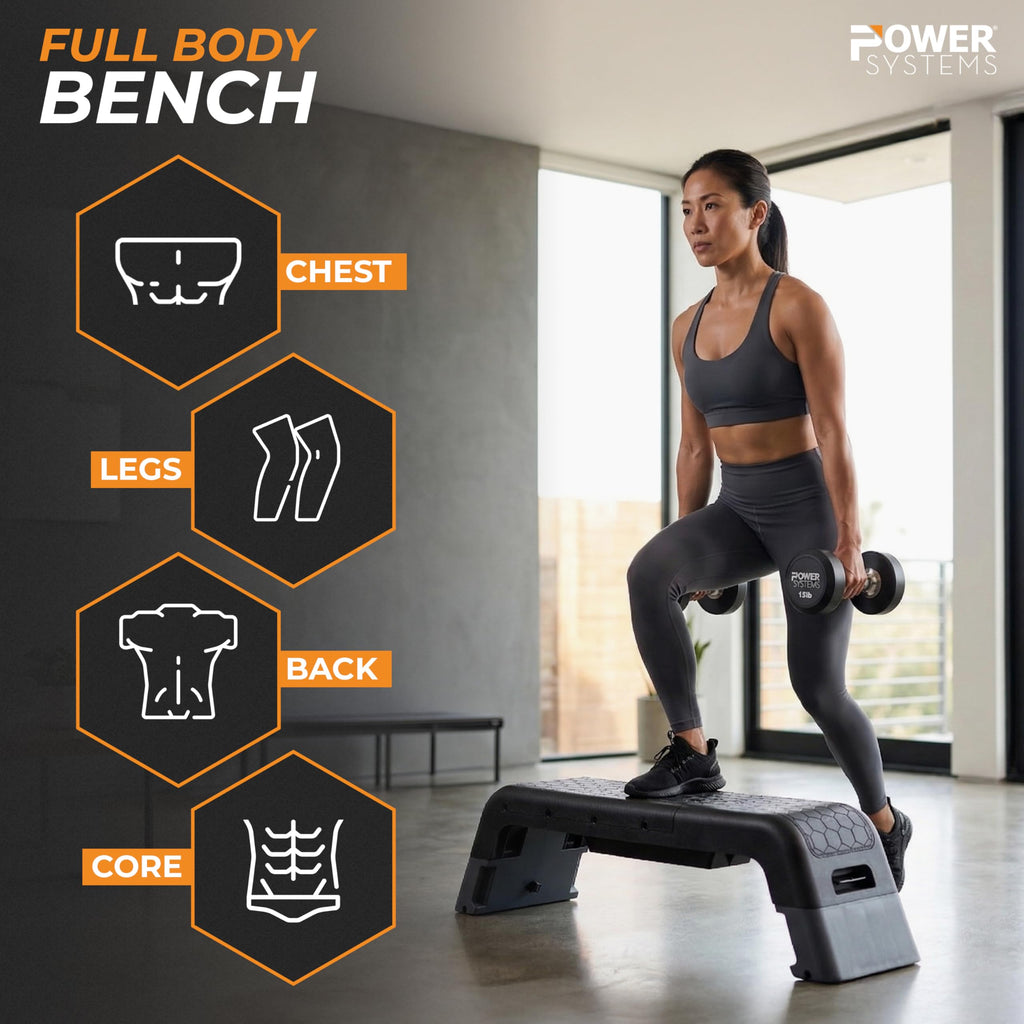 Adjustable Step Bench & Weight Bench E466