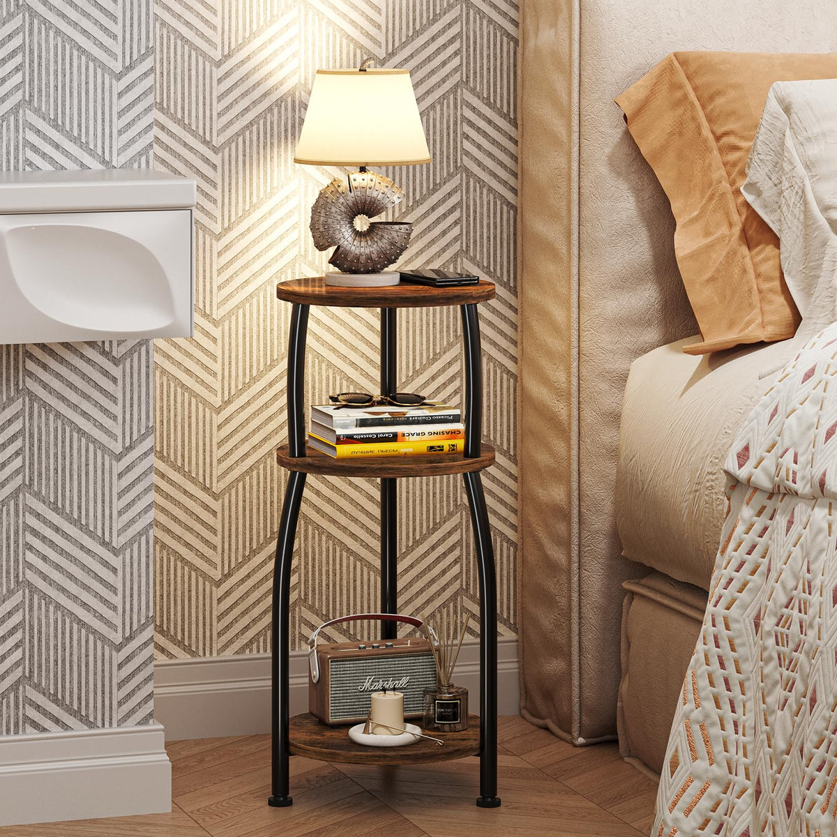 Round 3-Tier Side Table S52721