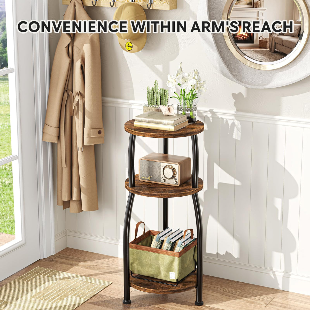 Round 3-Tier Side Table S52721