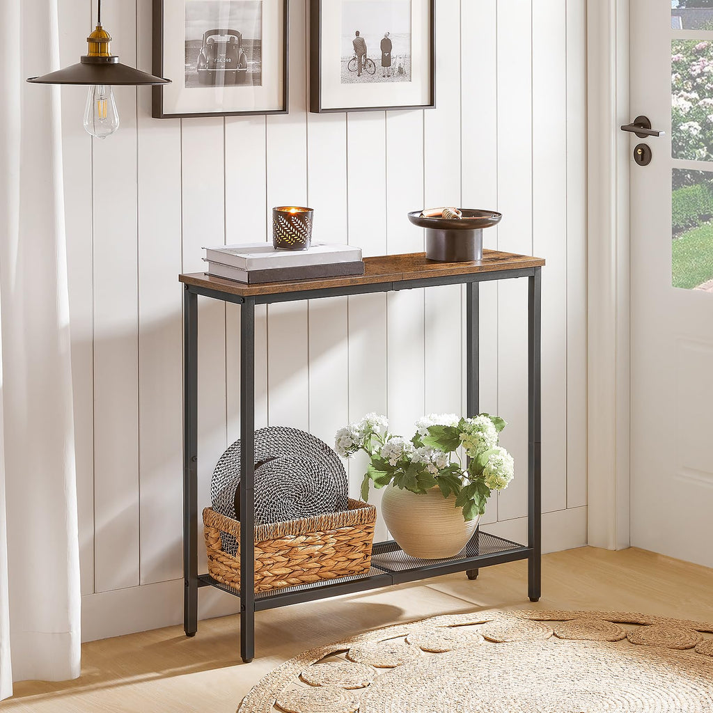 29.5" Narrow 2 Tier Console Table G2218