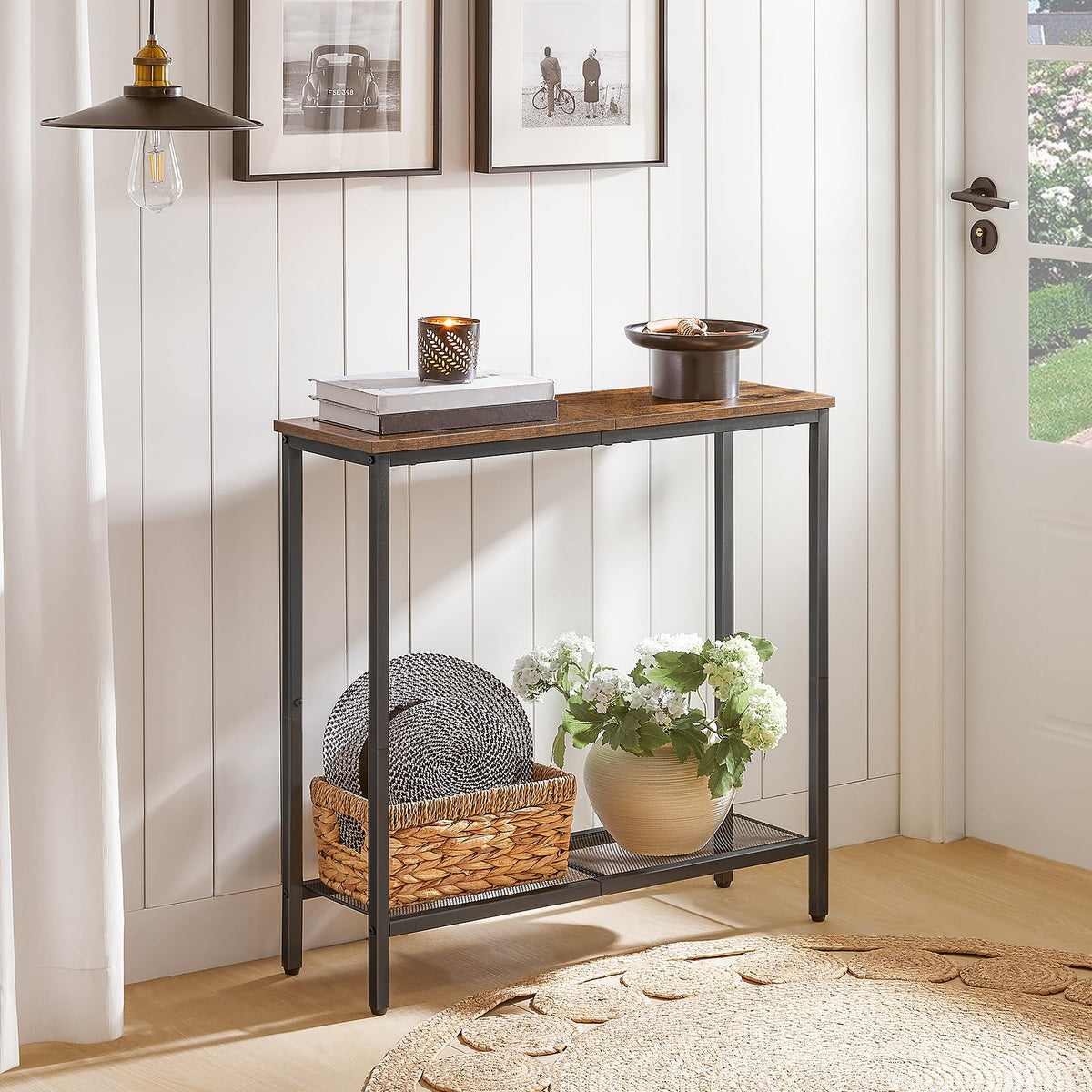 29.5" Narrow 2 Tier Console Table G2218