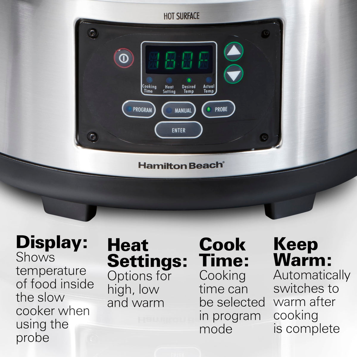 Portable 6 Quart Programmable Slow Cooker J8055