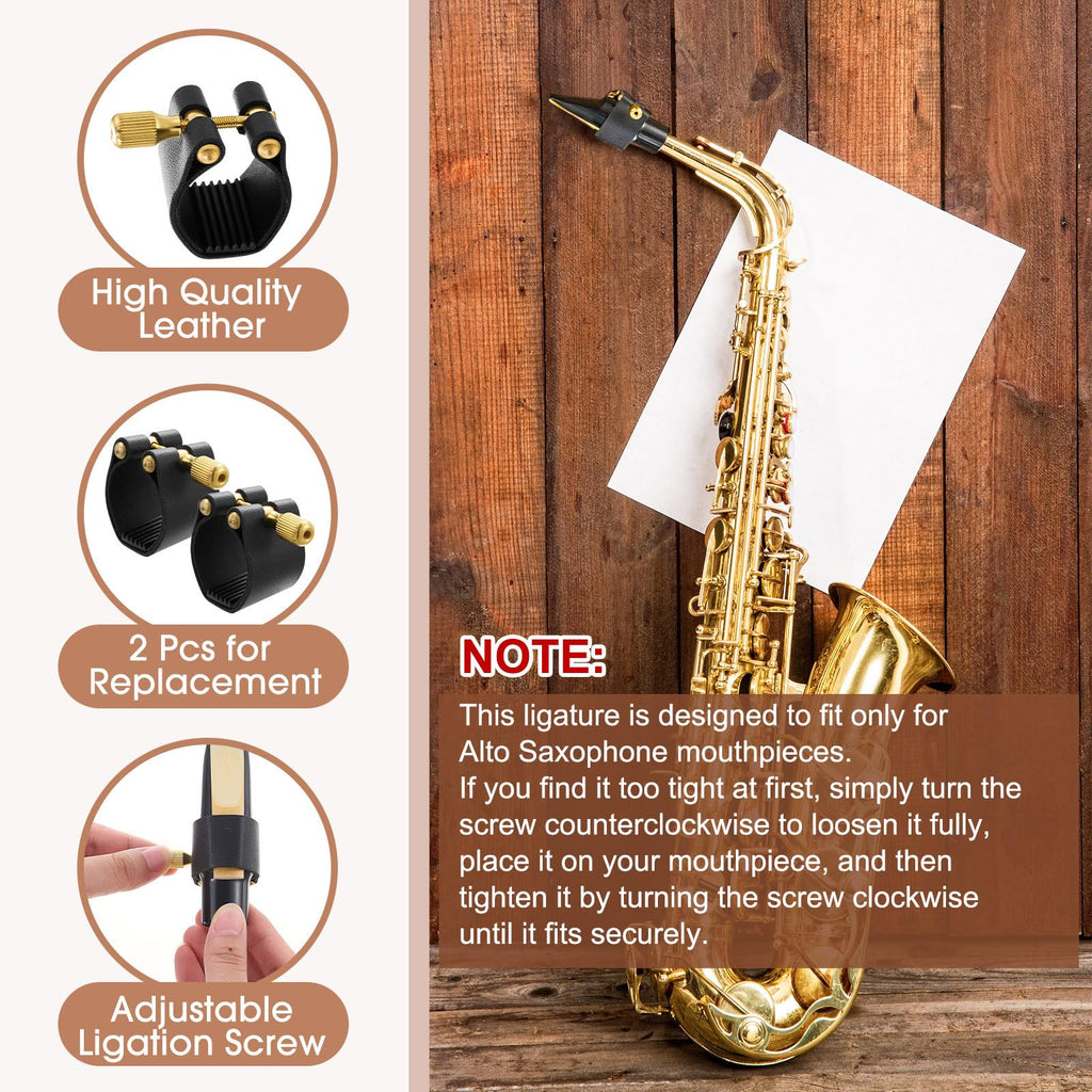 2 Pcs Alto Sax Ligature X483