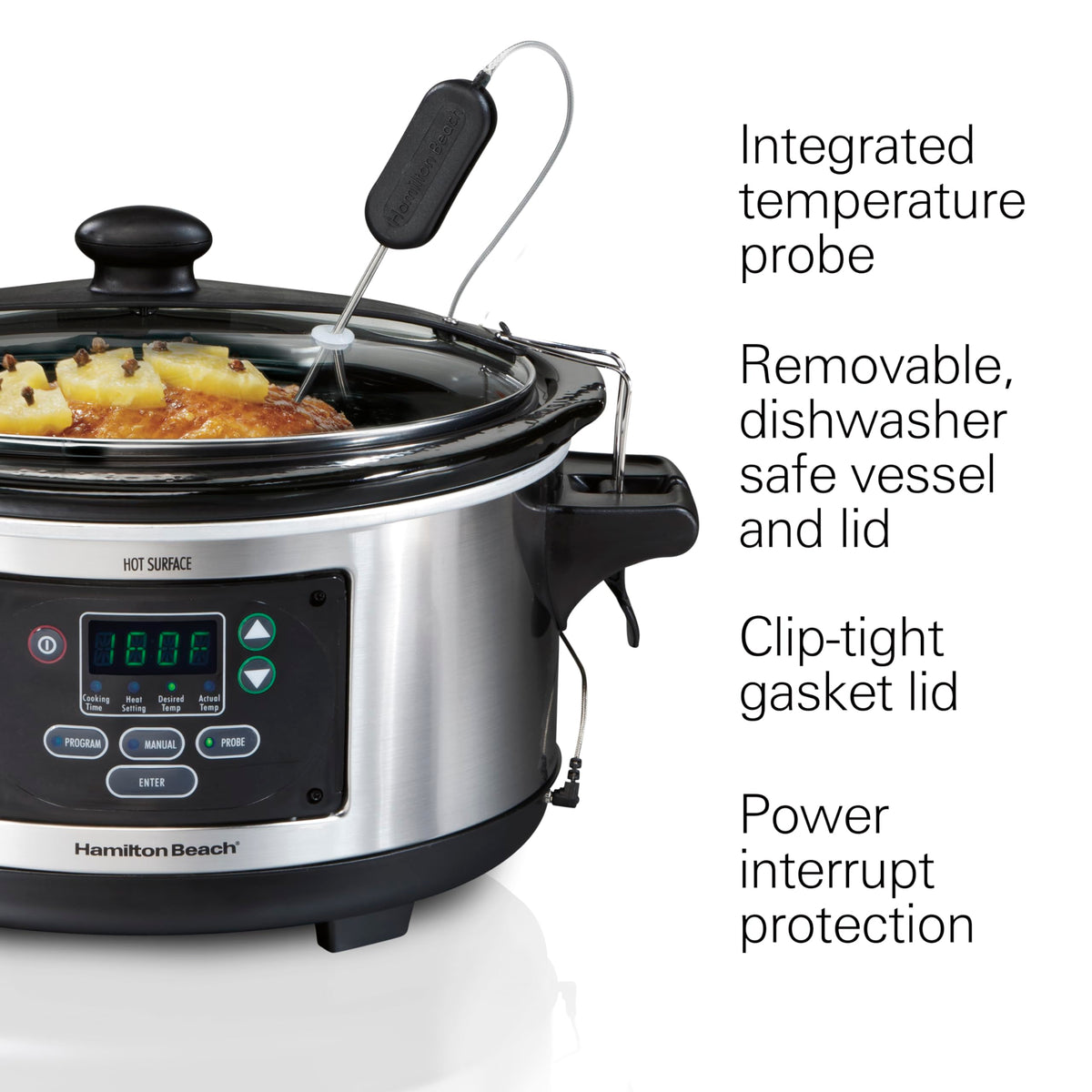 Portable 6 Quart Programmable Slow Cooker J8055