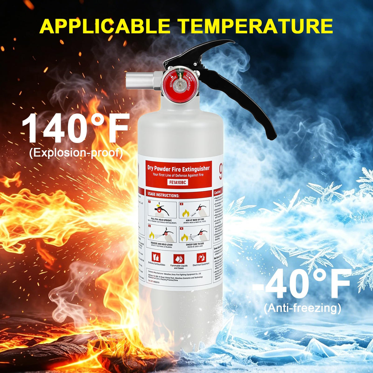 2 Pack 2.5lb ABC Fire Extinguishers C531455