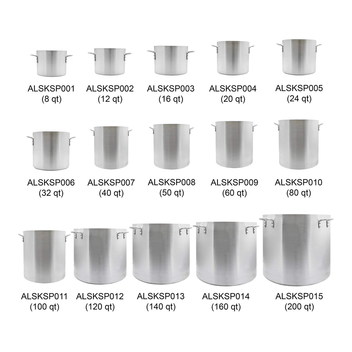 60 Quart Aluminum Stock Pot E443