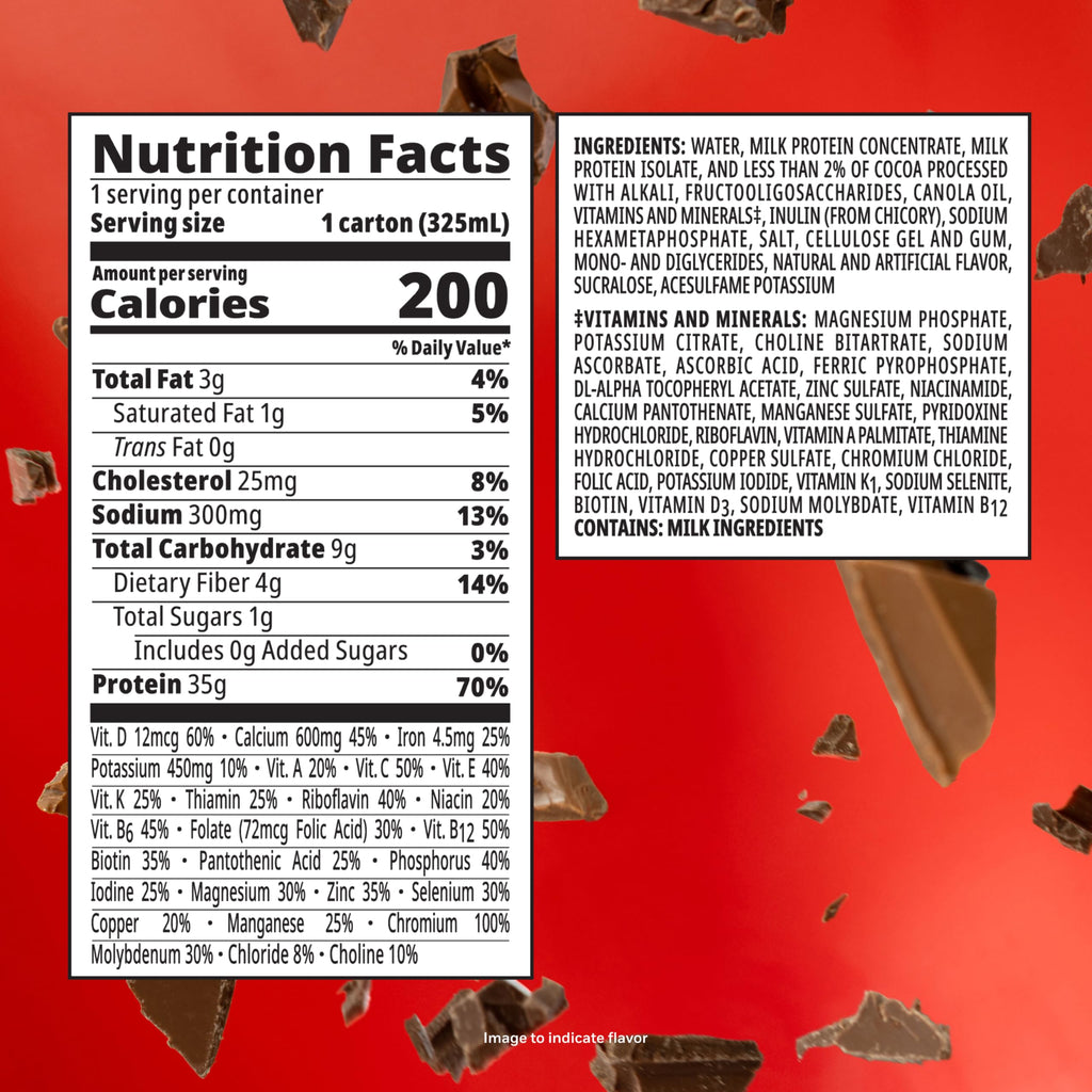 Chocolate Protein Shake 12-11 FL OZ Cartons S57206