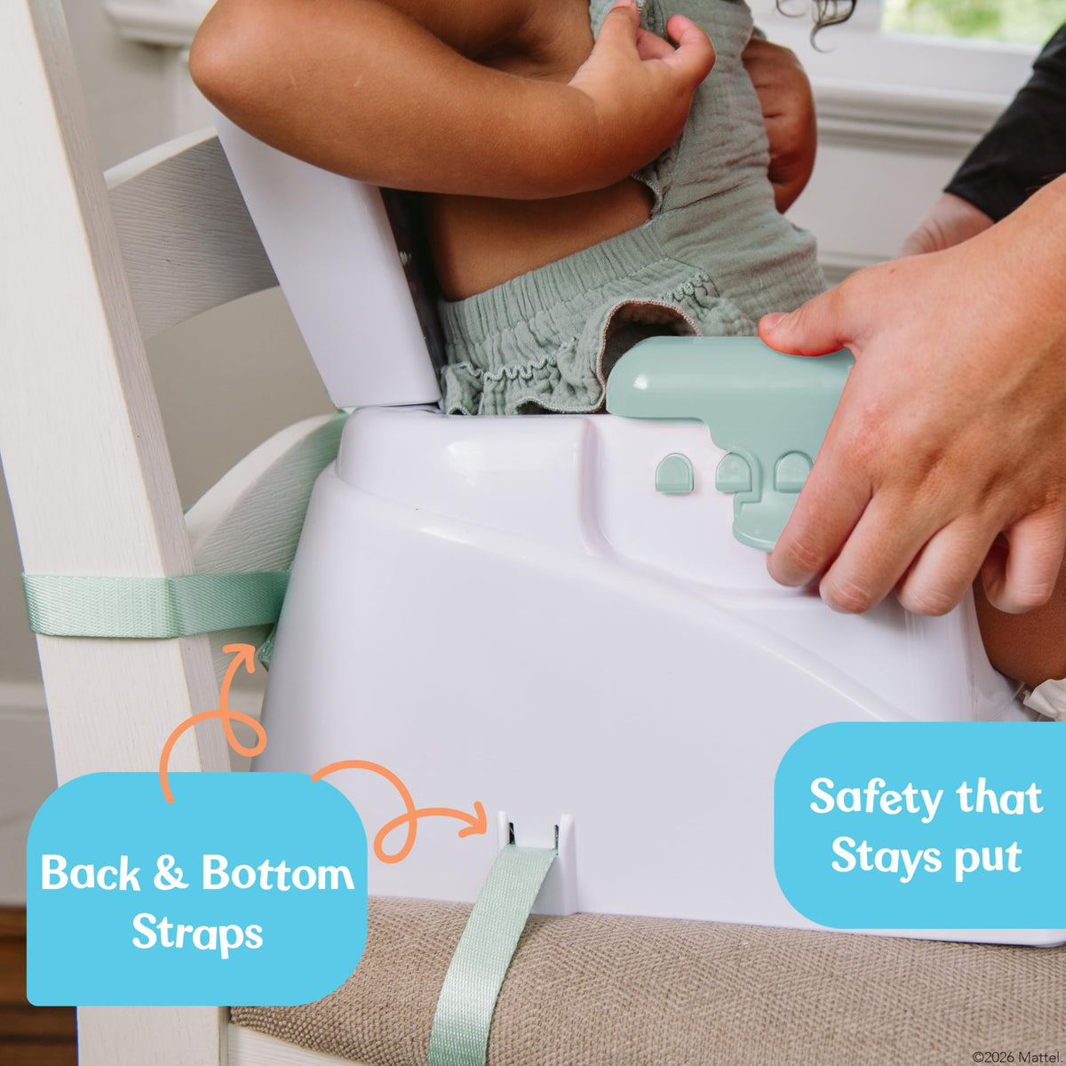 Adjustable Booster Seat with Safety Straps K950