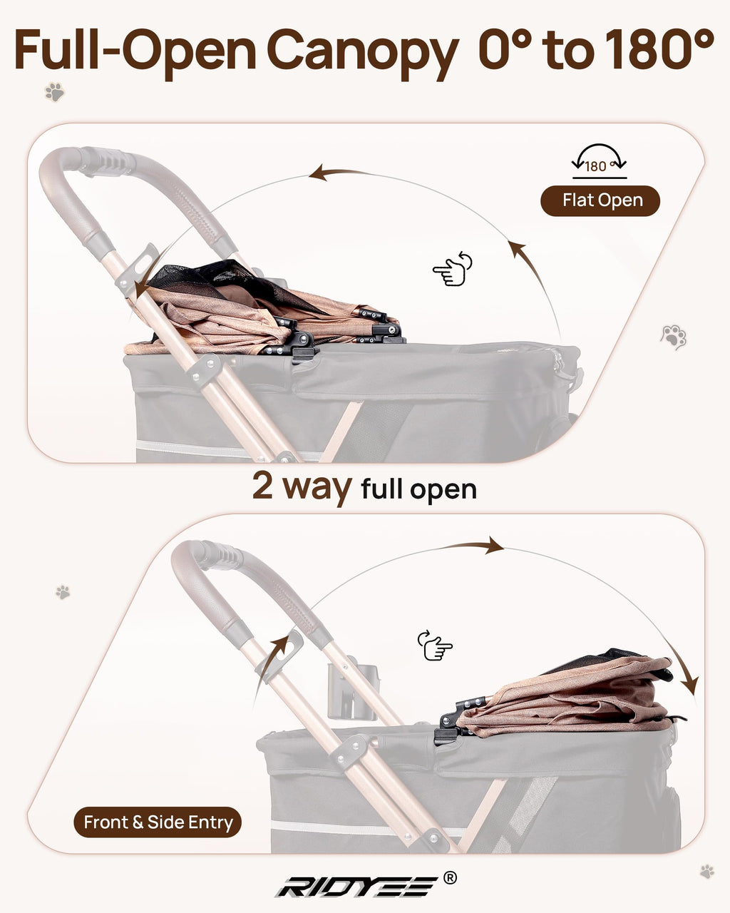 Foldable Dog Stroller B24557