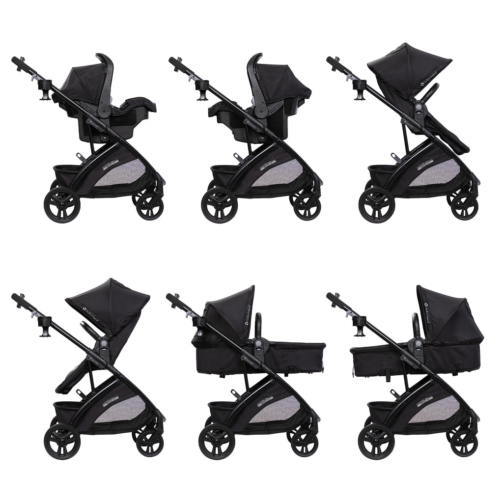 6-in-1 Modular Stroller Travel System with Infant Car Seat N213