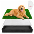 Dog Grass Pad with Tray 32"x22" with 8pc Pee Pads R94991