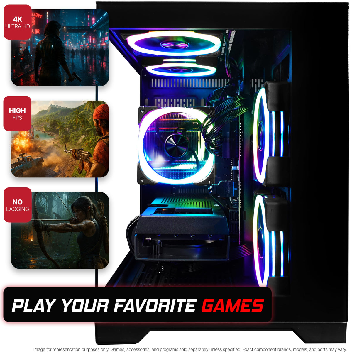 Intel Core i5-12400F GeForce RTX 3050 16GB DDR4 512GB NVMe SSD Gaming PC H64568