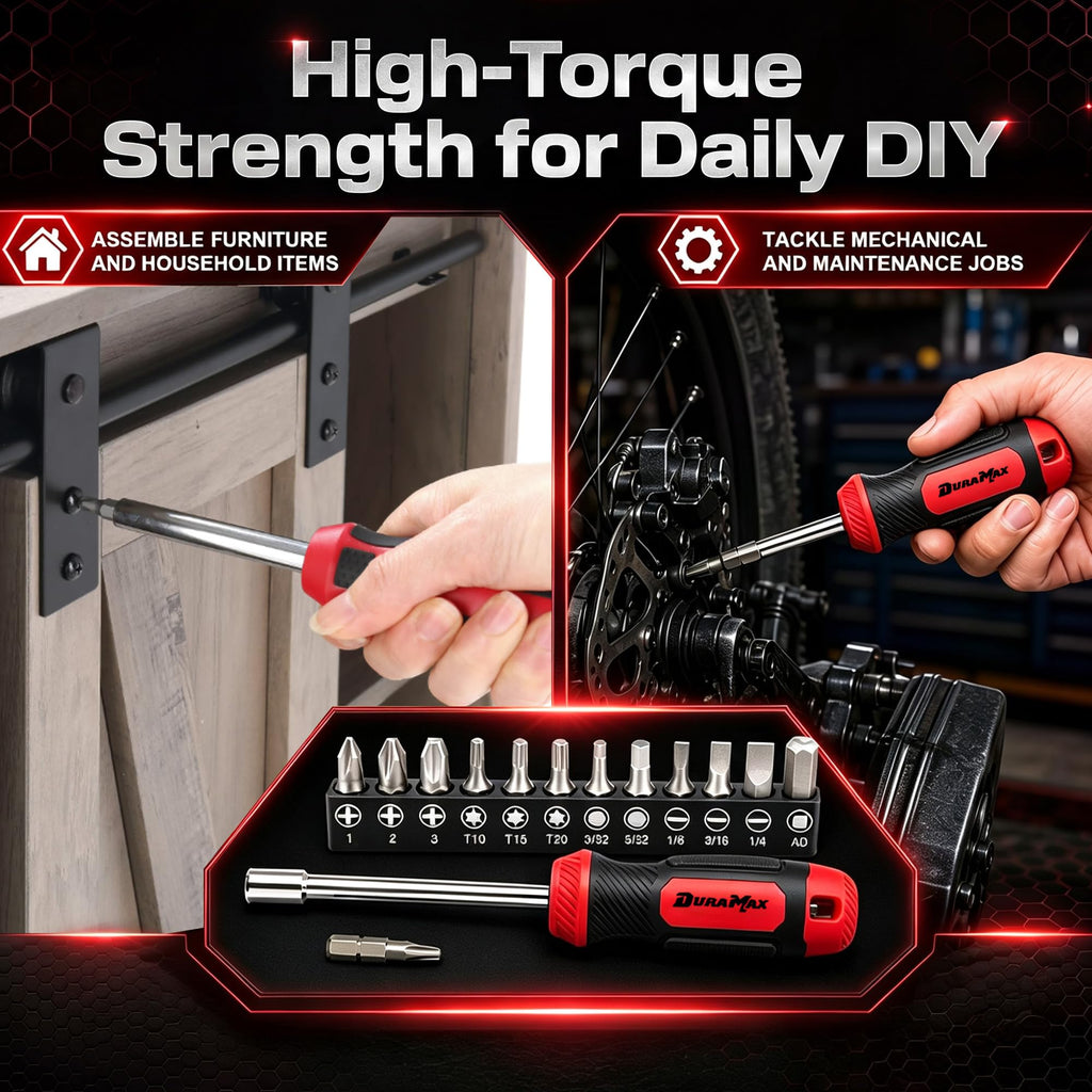 54-Piece Mechanic Tool Set with SAE & Metric Sockets Y103