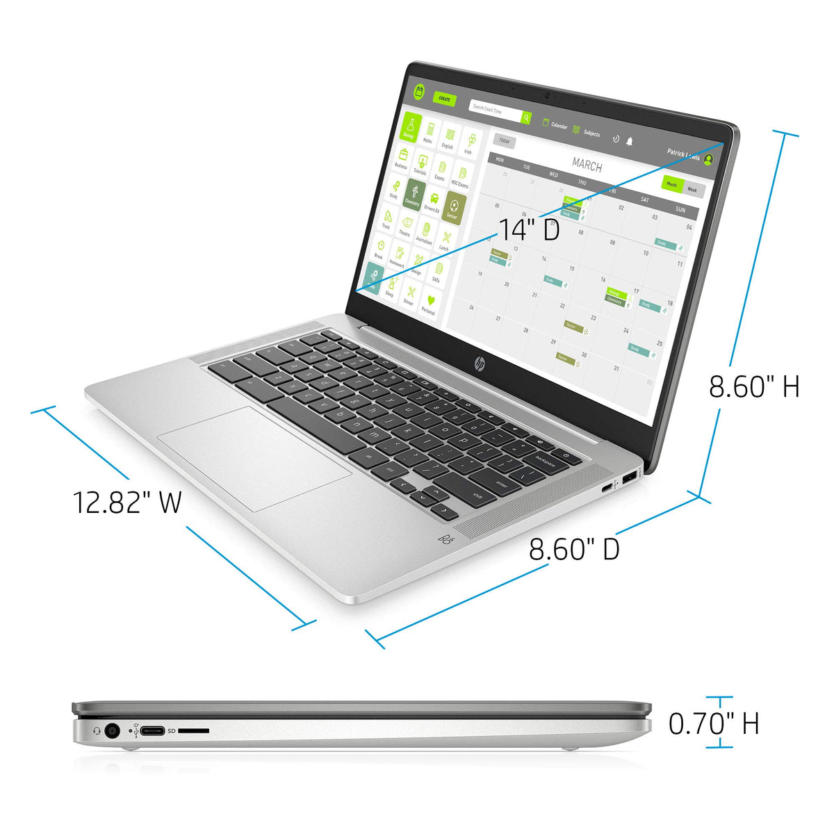 14-inch HD Touchscreen Chromebook Laptop H736