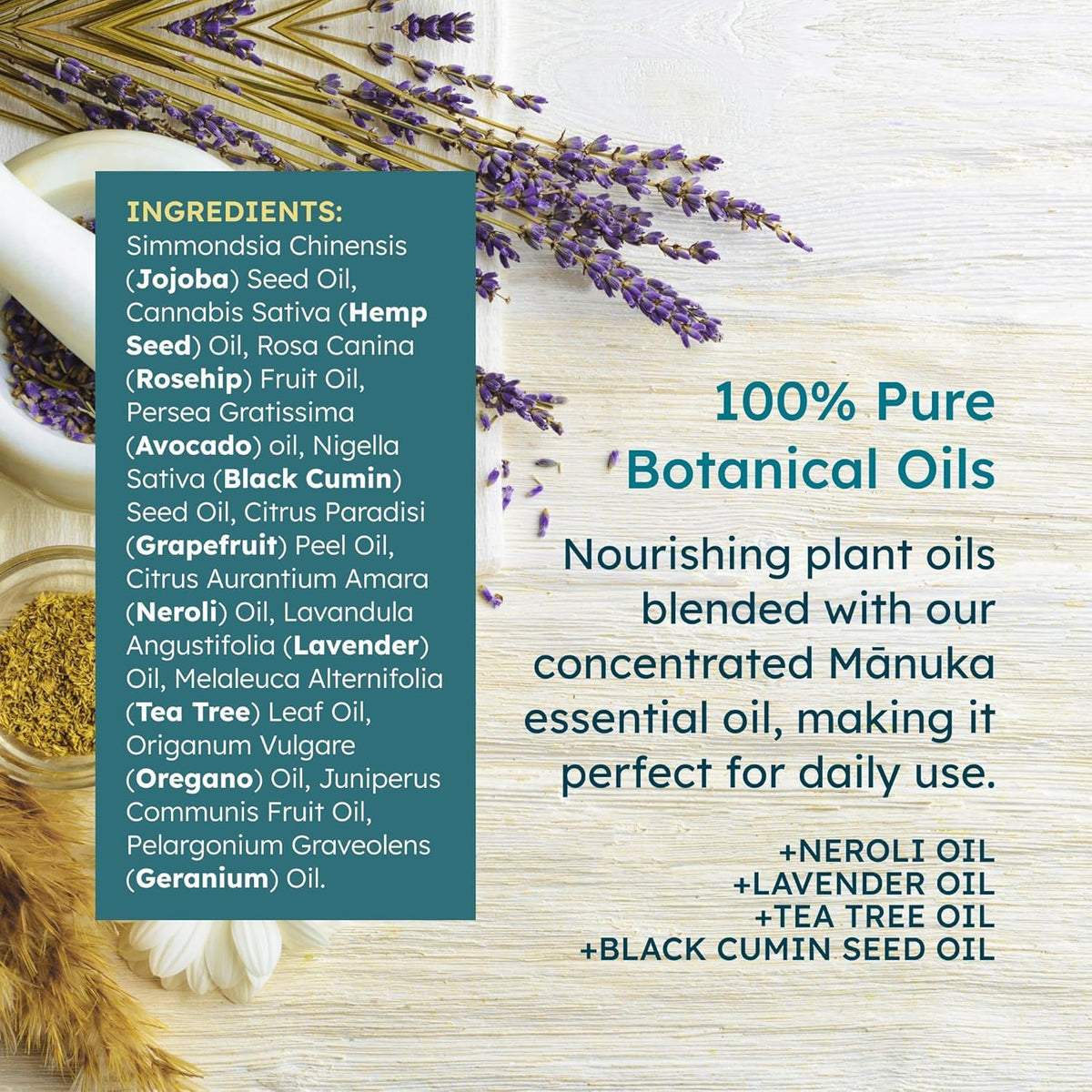 Manuka Honey Moisturizing Face Cream and Face Oil Bundle 1.7 oz E343