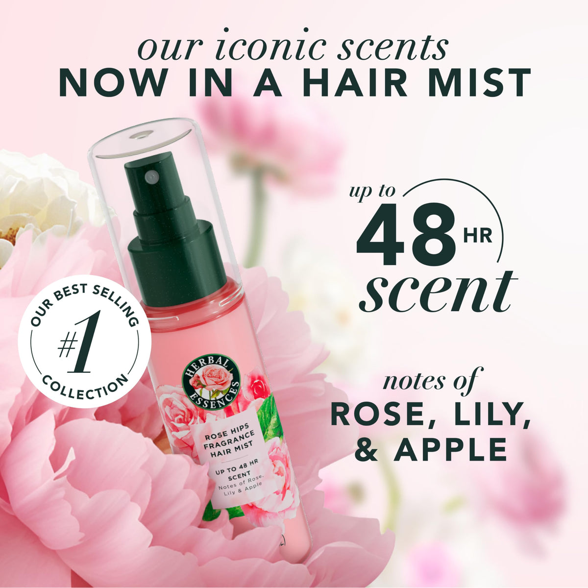 Rose Scent Hair Mist Fragrance Spray 3.2 fl oz N4158