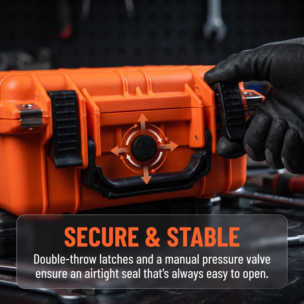 Portable IP67 Waterproof Protective Case with Customizable Foam D4553