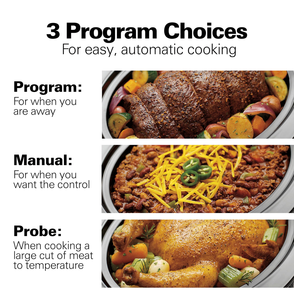 Portable 6 Quart Programmable Slow Cooker J8055