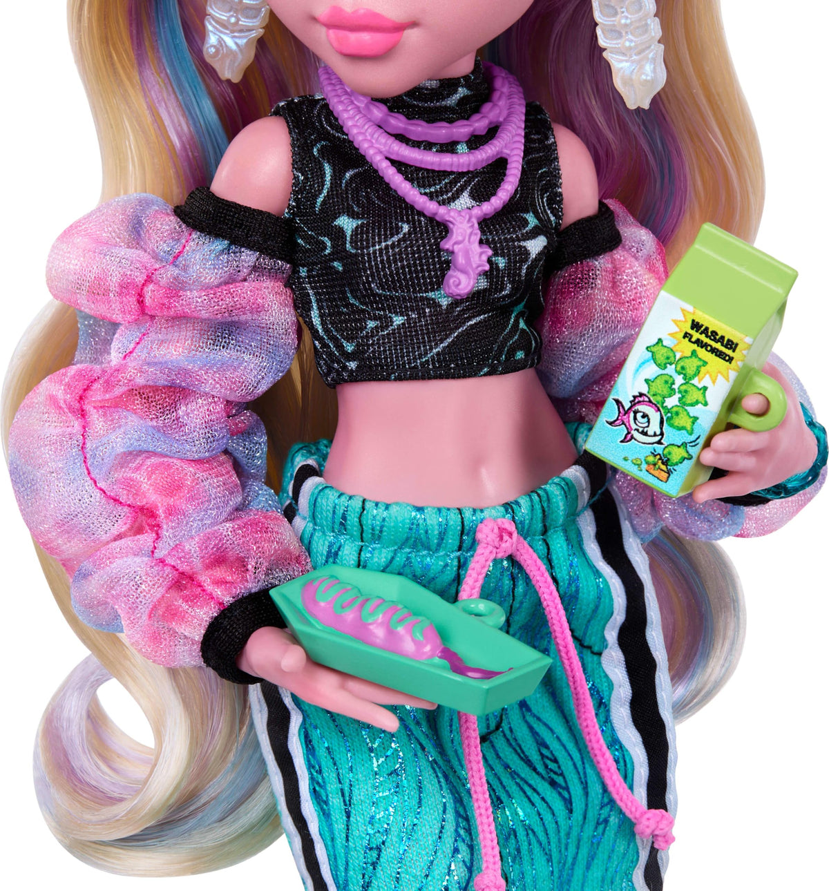 Blue Doll with Pet Piranha I101521