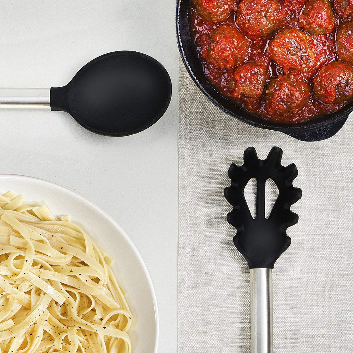 Silicone and Stainless Steel Kitchen Utensil Set S13374