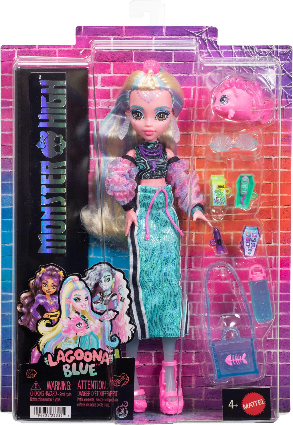 Blue Doll with Pet Piranha I101521