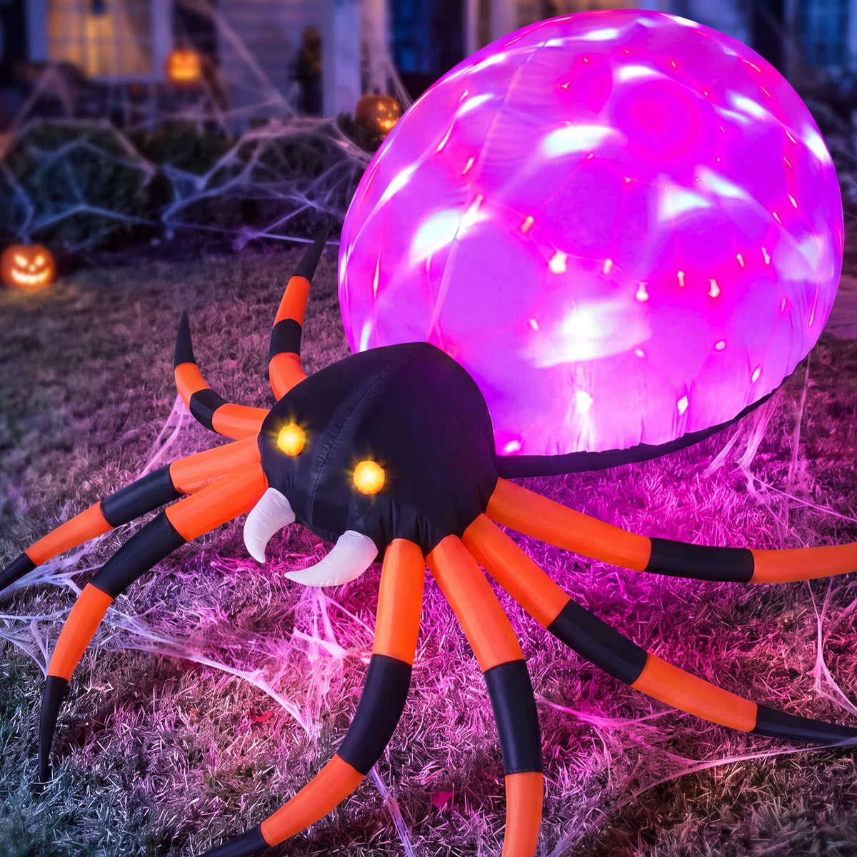 8 FT Inflatable Giant Spider Outdoor Decoration R711