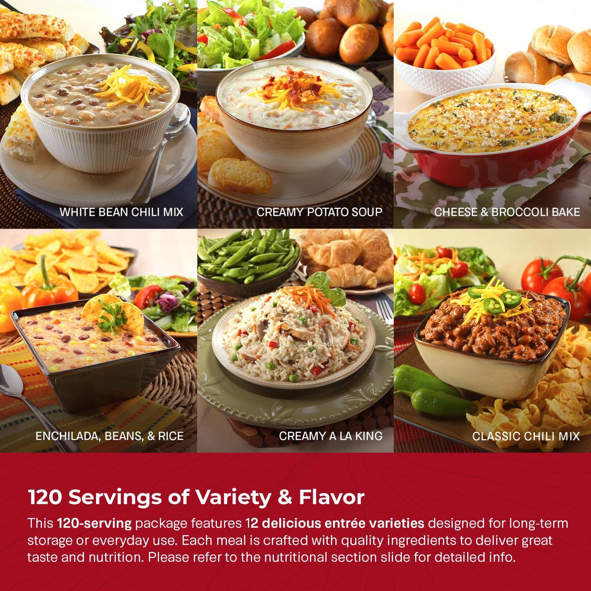 120 Serving Emergency Food Supply Bucket I66724